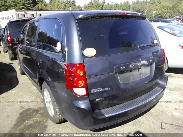 2C4RDGBG1DR725973 - 2013 DODGE GRAND CARAVAN SE BLUE photo 3