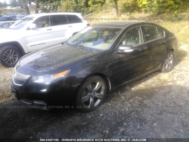 19UUA9F57CA006609 - 2012 ACURA TL BLACK photo 2