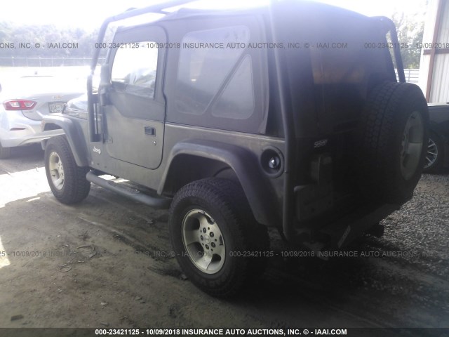 1J4FY29P0XP400375 - 1999 JEEP WRANGLER / TJ SE BLACK photo 3