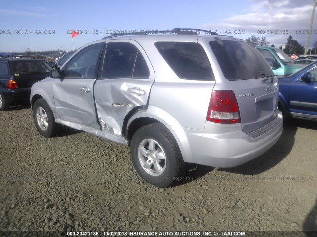 KNDJD733865546614 - 2006 KIA SORENTO EX/LX SILVER photo 3