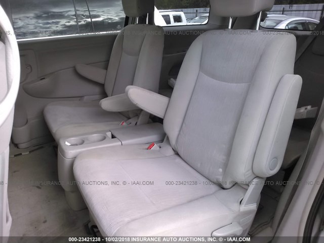 JN8AE2KP5F9124804 - 2015 NISSAN QUEST S/SV/SL/PLATINUM SILVER photo 8