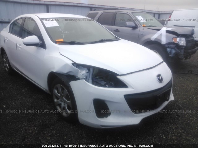 JM1BL1U71D1722283 - 2013 MAZDA 3 I WHITE photo 6