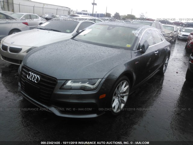 WAU2GAFCXFN003816 - 2015 AUDI A7 PRESTIGE GRAY photo 2