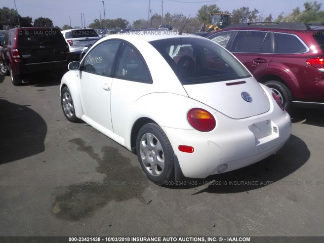 3VWCK21C02M400424 - 2002 VOLKSWAGEN NEW BEETLE GLS WHITE photo 3