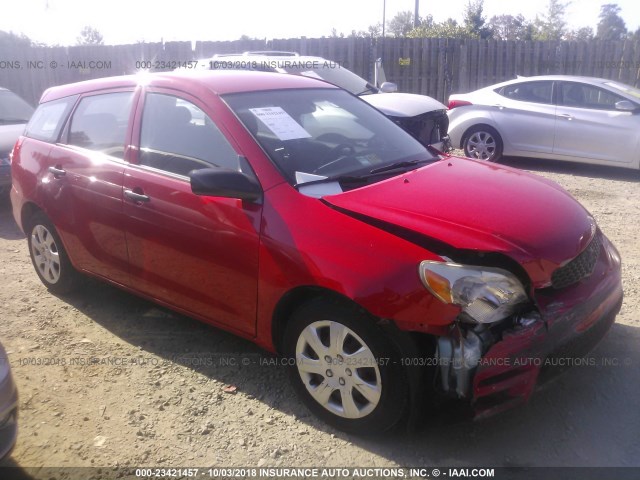 2T1KR32E03C075056 - 2003 TOYOTA COROLLA MATRIX XR RED photo 1