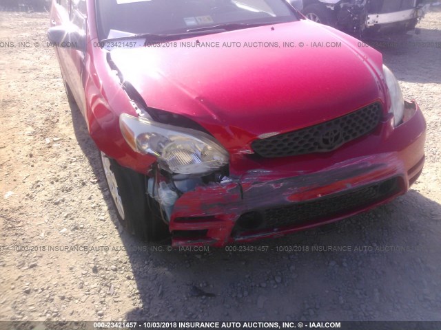 2T1KR32E03C075056 - 2003 TOYOTA COROLLA MATRIX XR RED photo 6