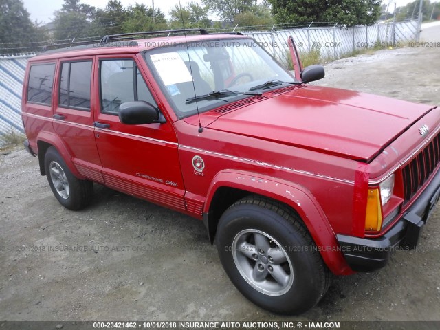 1J4FT68S8TL311828 - 1996 JEEP CHEROKEE SPORT/CLASSIC წითელი ფოტო 1