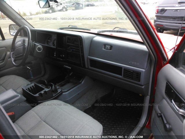 1J4FT68S8TL311828 - 1996 JEEP CHEROKEE SPORT/CLASSIC RED photo 5