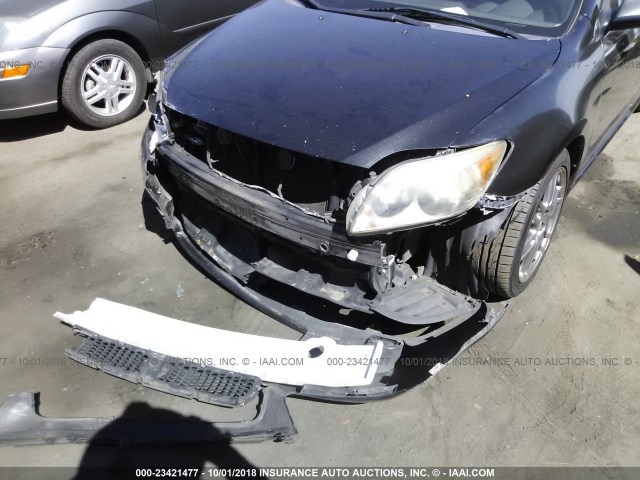 JTKDE177X60128470 - 2006 TOYOTA SCION TC 黑色 照片 6