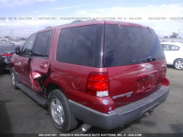 1FMPU15L33LA97415 - 2003 FORD EXPEDITION XLT BURGUNDY photo 3