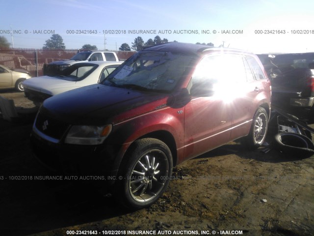 JS3TE944X64103672 - 2006 SUZUKI GRAND VITARA XSPORT MAROON photo 2