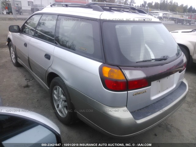 4S3BH675437645090 - 2003 SUBARU LEGACY OUTBACK AWP SILVER photo 3