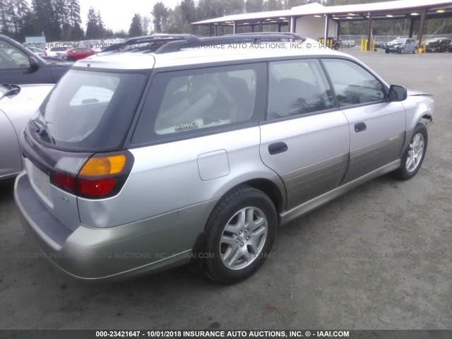 4S3BH675437645090 - 2003 SUBARU LEGACY OUTBACK AWP SILVER photo 4