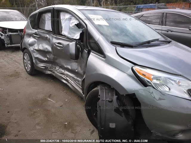 3N1CE2CP7EL425151 - 2014 NISSAN VERSA NOTE S/S PLUS/SV/SL GRAY photo 6