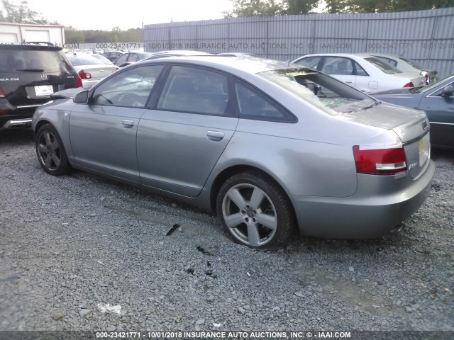 WAUDH74F78N046230 - 2008 AUDI A6 3.2 QUATTRO GRAY photo 3