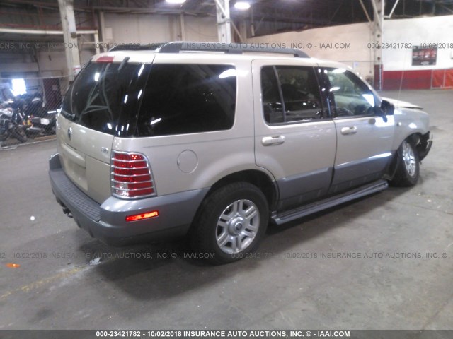 4M2ZU86EX5ZJ23332 - 2005 MERCURY MOUNTAINEER  BEIGE photo 4