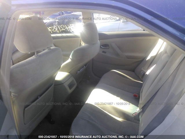 4T1BE46K09U315523 - 2009 TOYOTA CAMRY SE/LE/XLE BLUE photo 8