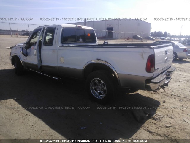 1FTNX20S33ED57548 - 2003 FORD F250 SUPER DUTY WHITE photo 3