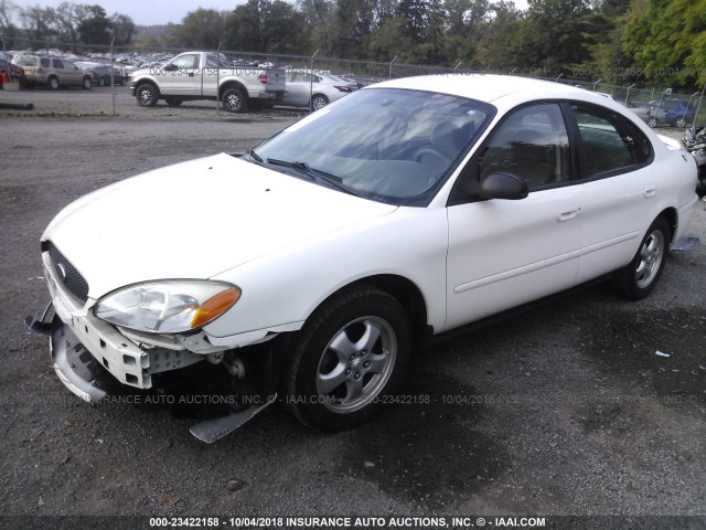 1FAFP53234G181159 - 2004 FORD TAURUS SE WHITE photo 2