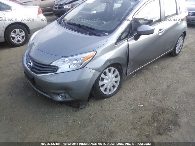 3N1CE2CP9FL354973 - 2015 NISSAN VERSA NOTE S/S PLUS/SV/SL/SR GRAY photo 6