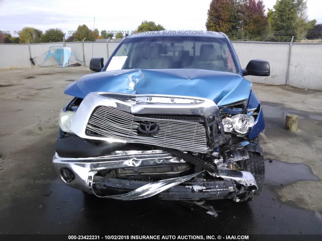 5TBBV54107S451763 - 2007 TOYOTA TUNDRA DOUBLE CAB SR5 BLUE photo 6