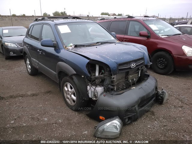 KM8JN72D75U167515 - 2005 HYUNDAI TUCSON GLS/LX BLUE photo 1