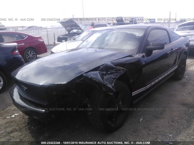 1ZVFT80N075273672 - 2007 FORD MUSTANG BLACK photo 2