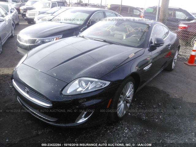 SAJWA4FB4CLB45198 - 2012 JAGUAR XK BLACK photo 2