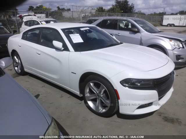 2C3CDXCT2JH205854 - 2018 DODGE CHARGER R/T WHITE photo 1