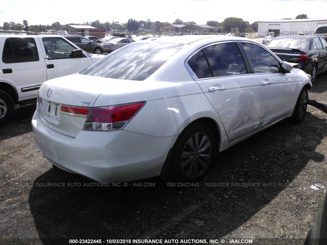 1HGCP3F89BA024237 - 2011 HONDA ACCORD EXL WHITE photo 4