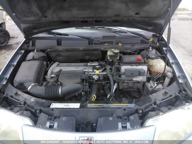 1G8AL52F83Z131018 - 2003 SATURN ION LEVEL 3 Light Blue photo 10