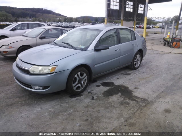 1G8AL52F83Z131018 - 2003 SATURN ION LEVEL 3 Light Blue photo 2