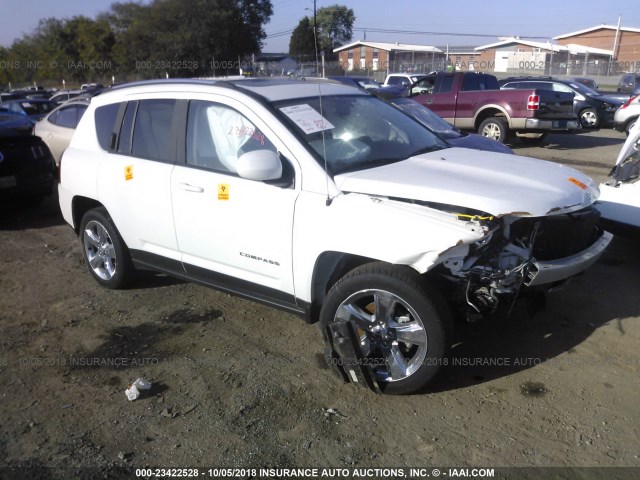 1C4NJCCB2ED620866 - 2014 JEEP COMPASS LIMITED WHITE photo 1