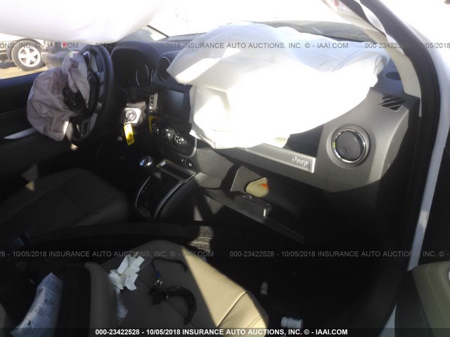 1C4NJCCB2ED620866 - 2014 JEEP COMPASS LIMITED WHITE photo 5