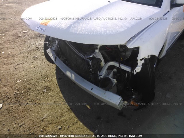 1C4NJCCB2ED620866 - 2014 JEEP COMPASS LIMITED WHITE photo 6