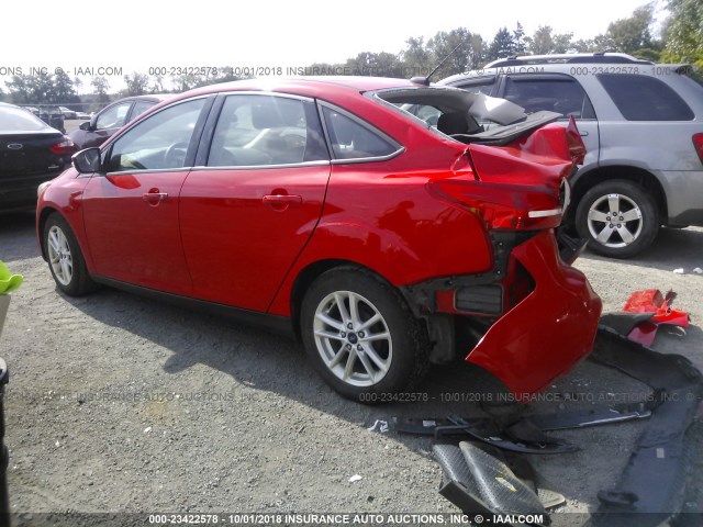 1FADP3F27GL377950 - 2016 FORD FOCUS SE 红色 照片 3