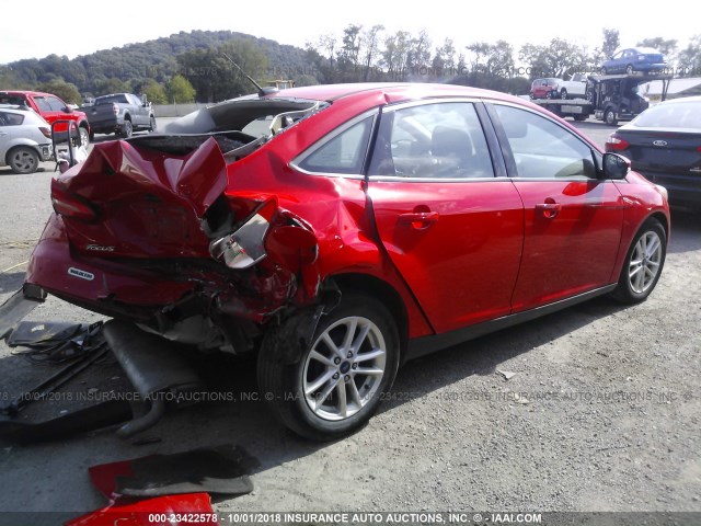 1FADP3F27GL377950 - 2016 FORD FOCUS SE 红色 照片 4