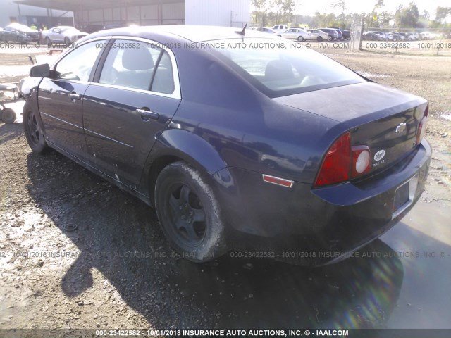 1G1ZG57B884281646 - 2008 CHEVROLET MALIBU LS Tünd mavi foto 3
