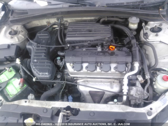 1HGEM22184L027870 - 2004 HONDA CIVIC DX VP 银色 照片 10