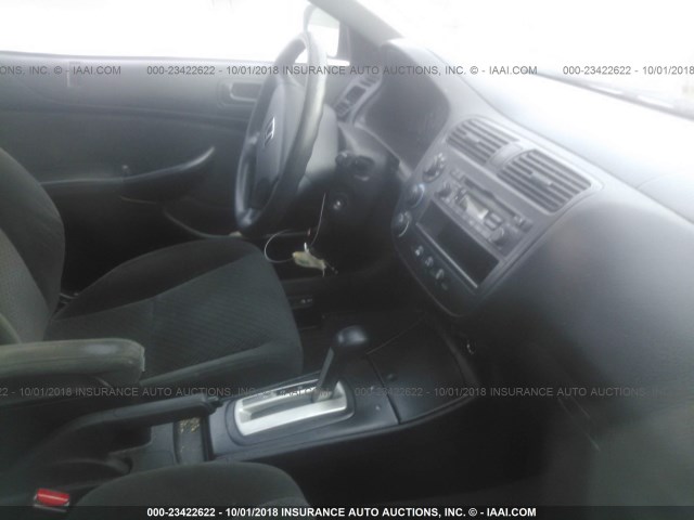 1HGEM22184L027870 - 2004 HONDA CIVIC DX VP 银色 照片 5