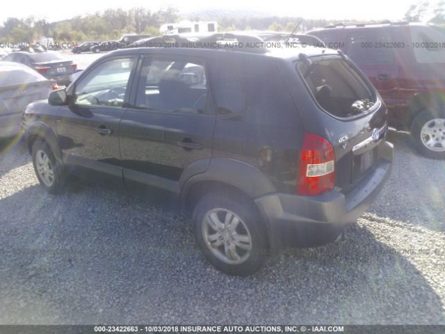 KM8JN12D56U271211 - 2006 HYUNDAI TUCSON GLS/LIMITED BLACK photo 3