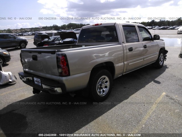 2GCEC13T561154466 - 2006 CHEVROLET SILVERADO C1500 GOLD photo 4