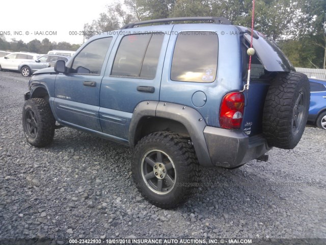 1J4GL48K13W663334 - 2003 JEEP LIBERTY SPORT/FREEDOM ლურჯი ფოტო 3