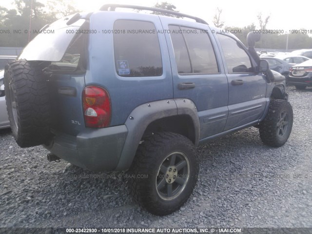 1J4GL48K13W663334 - 2003 JEEP LIBERTY SPORT/FREEDOM ლურჯი ფოტო 4