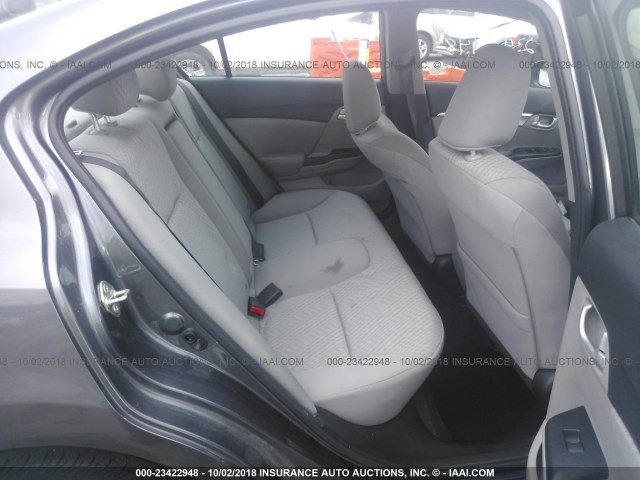 19XFB2F86FE015132 - 2015 HONDA CIVIC EX GRAY photo 8