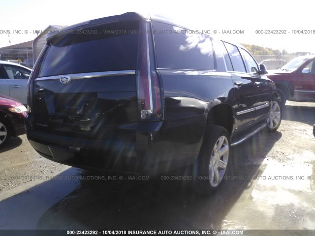 1GYS4HKJ3HR134908 - 2017 CADILLAC ESCALADE ESV LUXURY BLACK photo 4