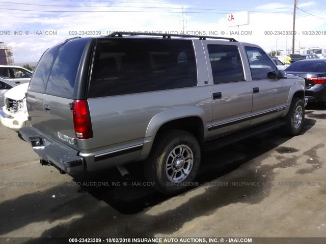 3GNGK26J3XG202820 - 1999 CHEVROLET SUBURBAN K2500 GRAY photo 4