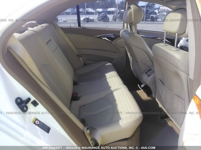 WDBUF87XX8B308938 - 2008 MERCEDES-BENZ E 350 4MATIC WHITE photo 8