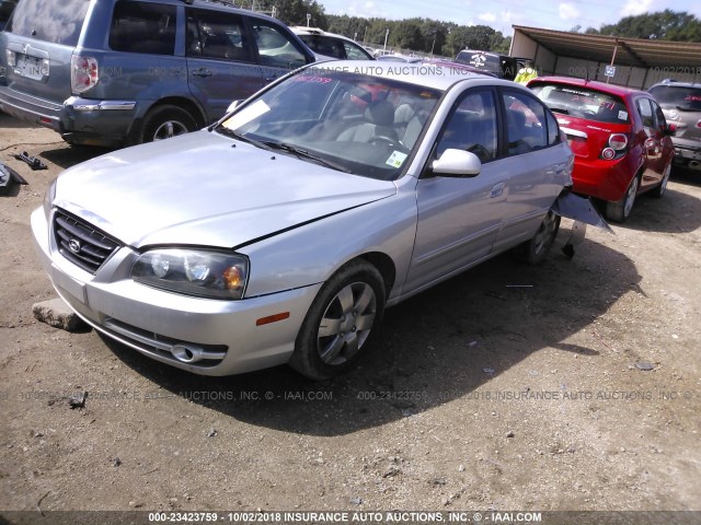 KMHDN46D36U370974 - 2006 HYUNDAI ELANTRA GLS/GT/LIMITED SILVER photo 2