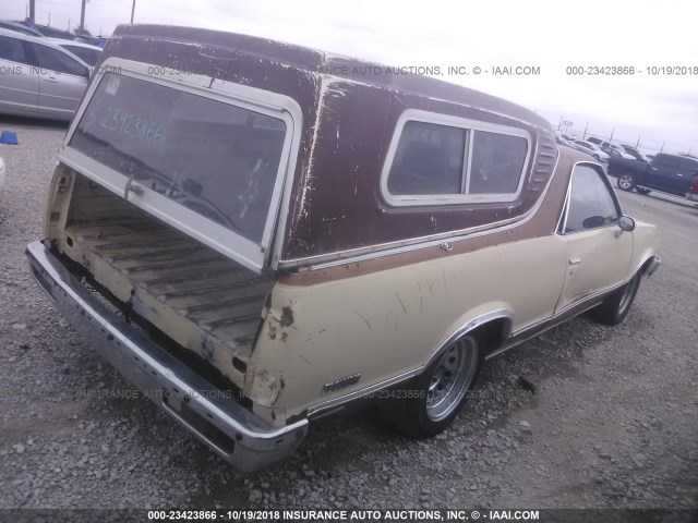 1W80H9R465761 - 1979 CHEVROLET EL CAMINO BEIGE photo 4